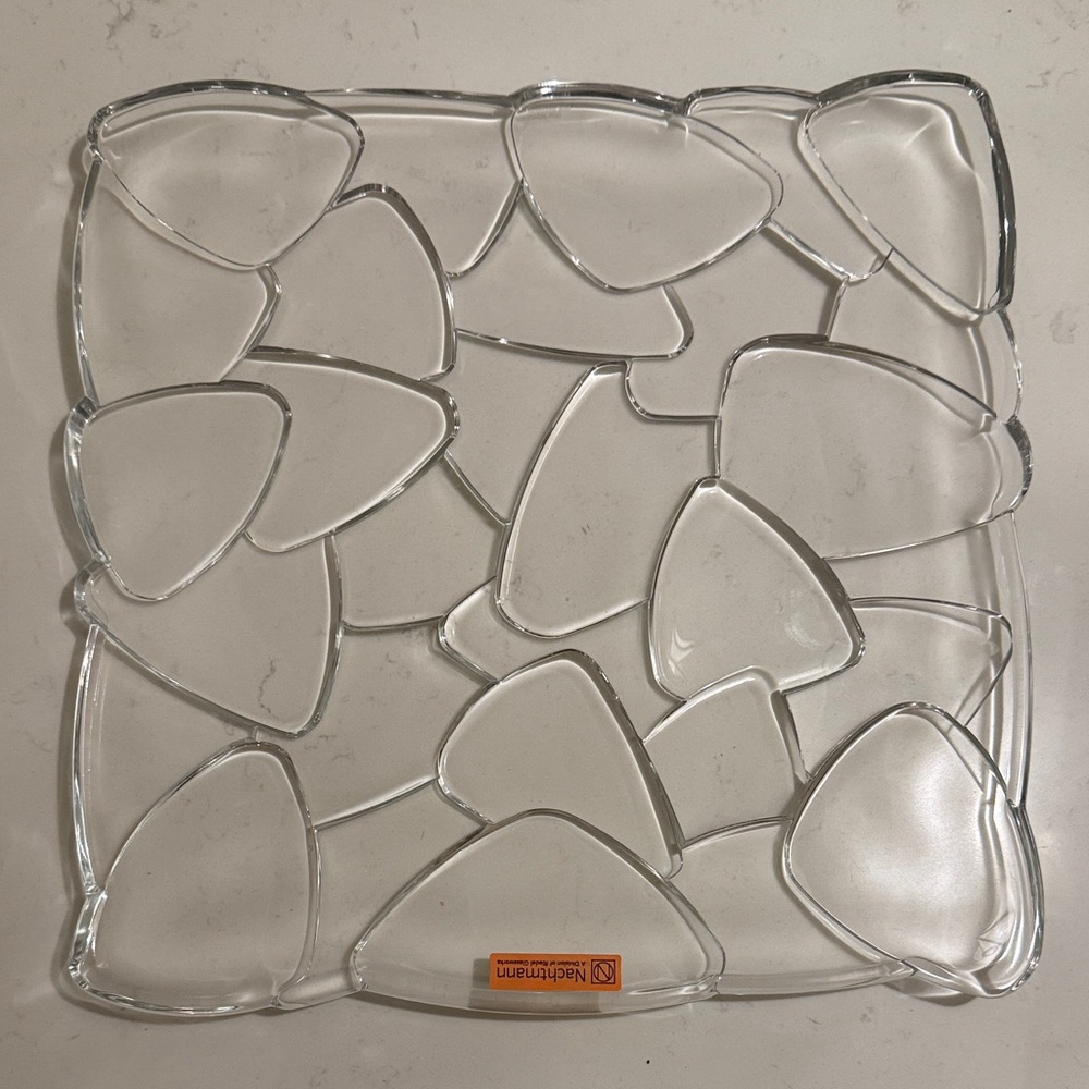 Nachtmann Clear Glass Petals Tray